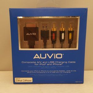 AUVIO Composite A/V & USB Charging Cable for iPod & iPhone 🆕